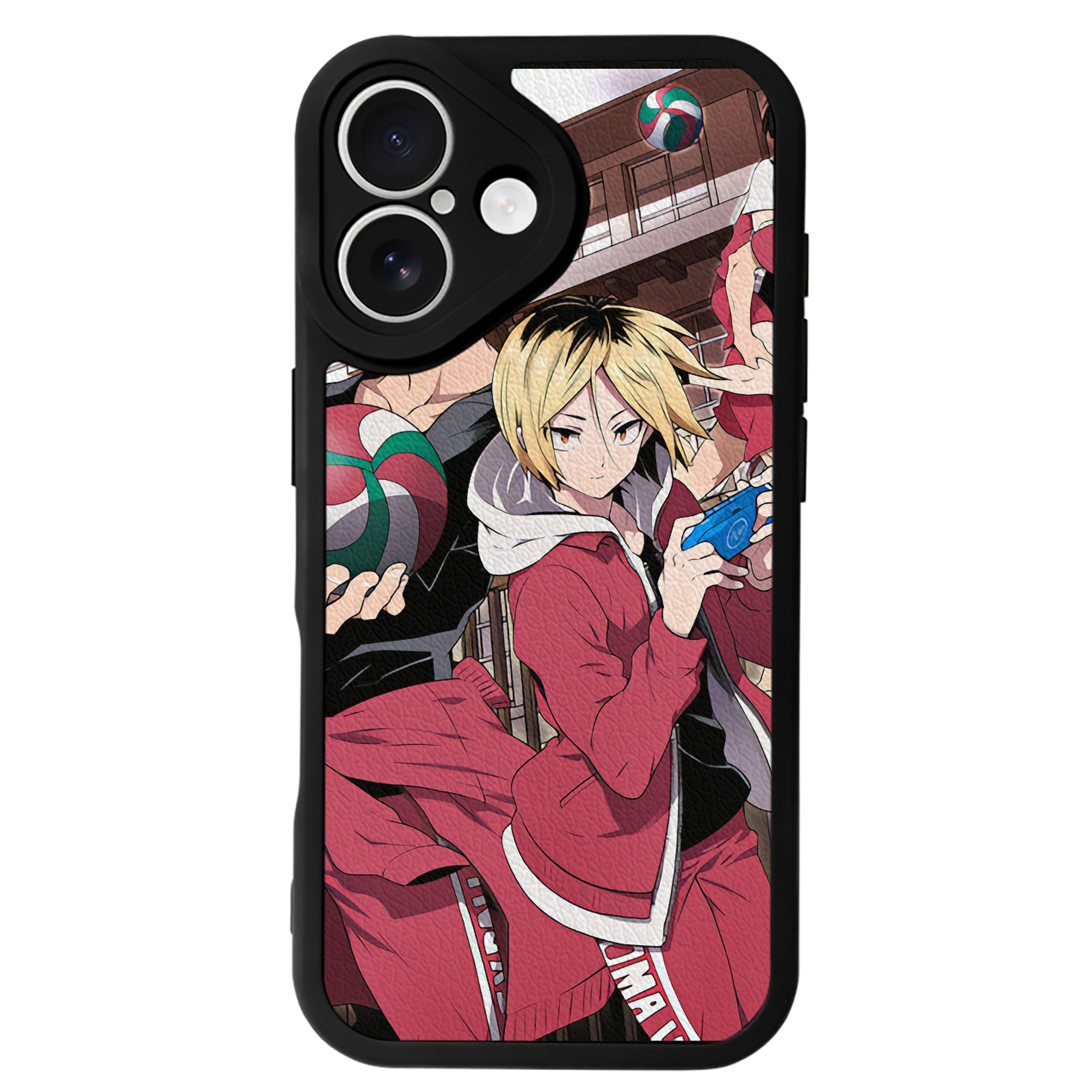 （画像用） ハイキュー!! Haikyu!! 【iPhone 16シリーズ対応】シリコンスマホケース（レザー調） 材質：シリコン